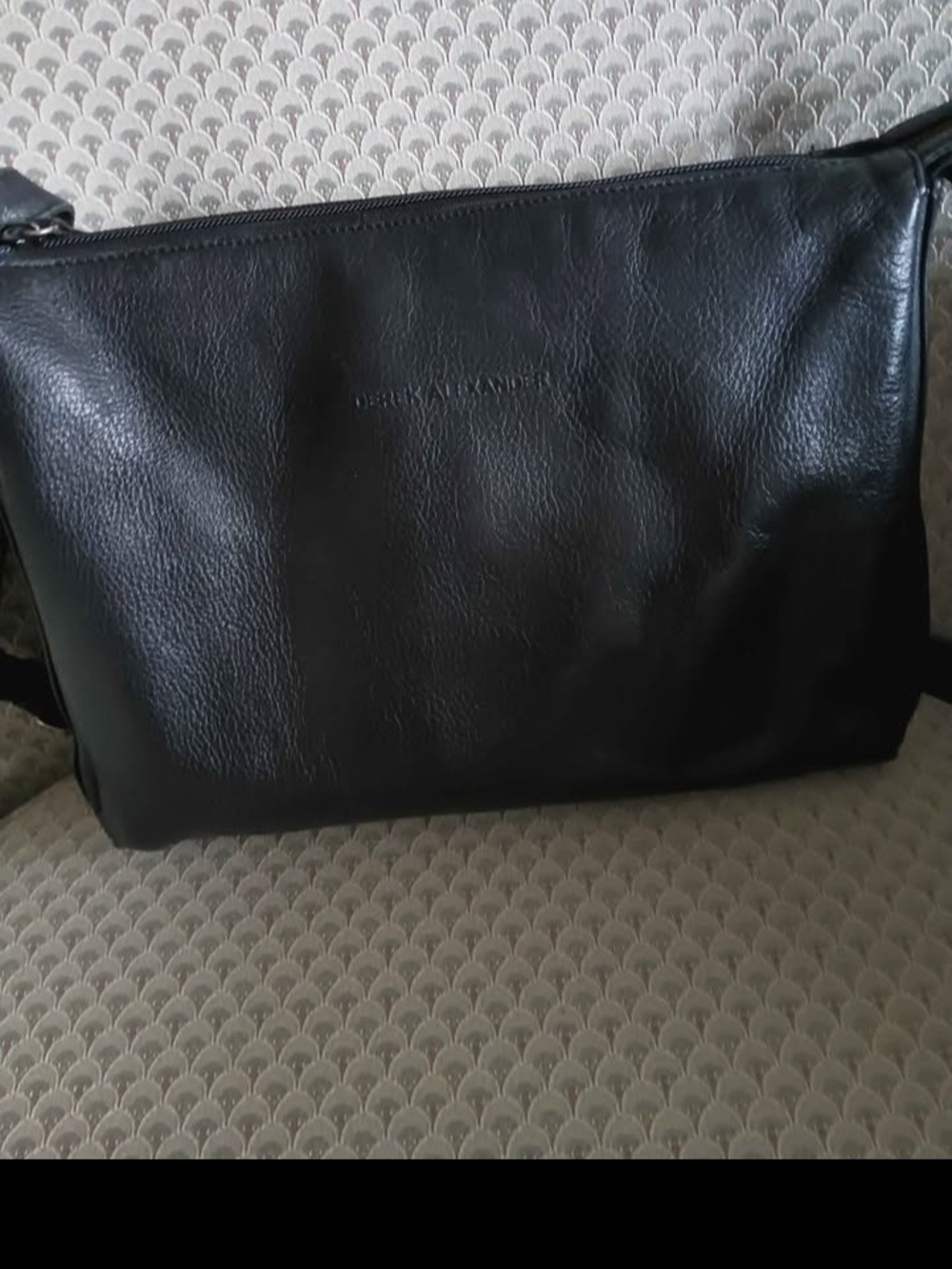 Derek Alexander Black Leather Bag